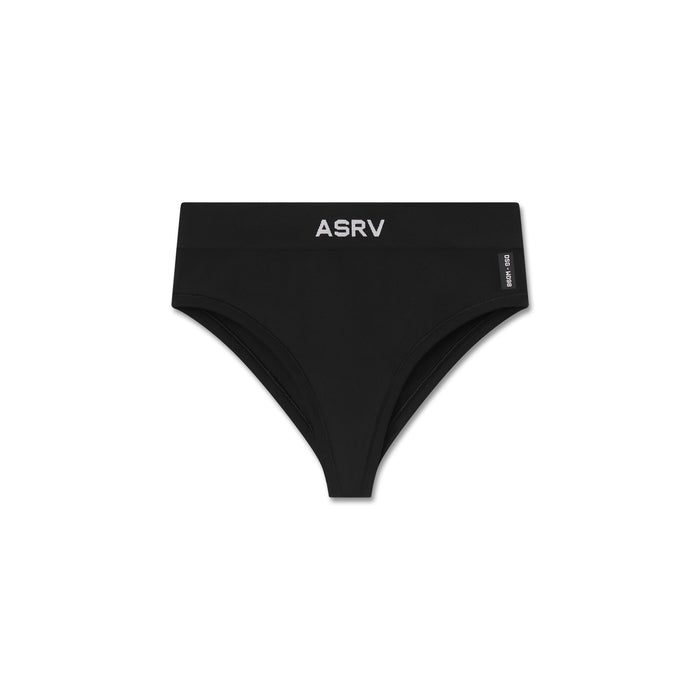 Flatlay LYCRA® ADAPTIV Seamless Underwear in black, front view