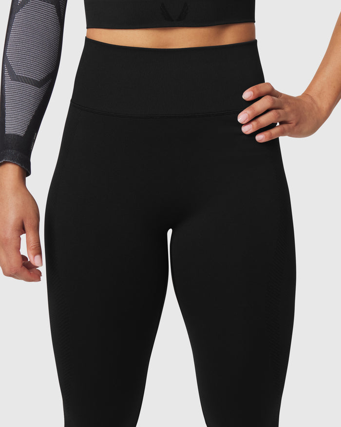 W114. Seamless Legging - Black
