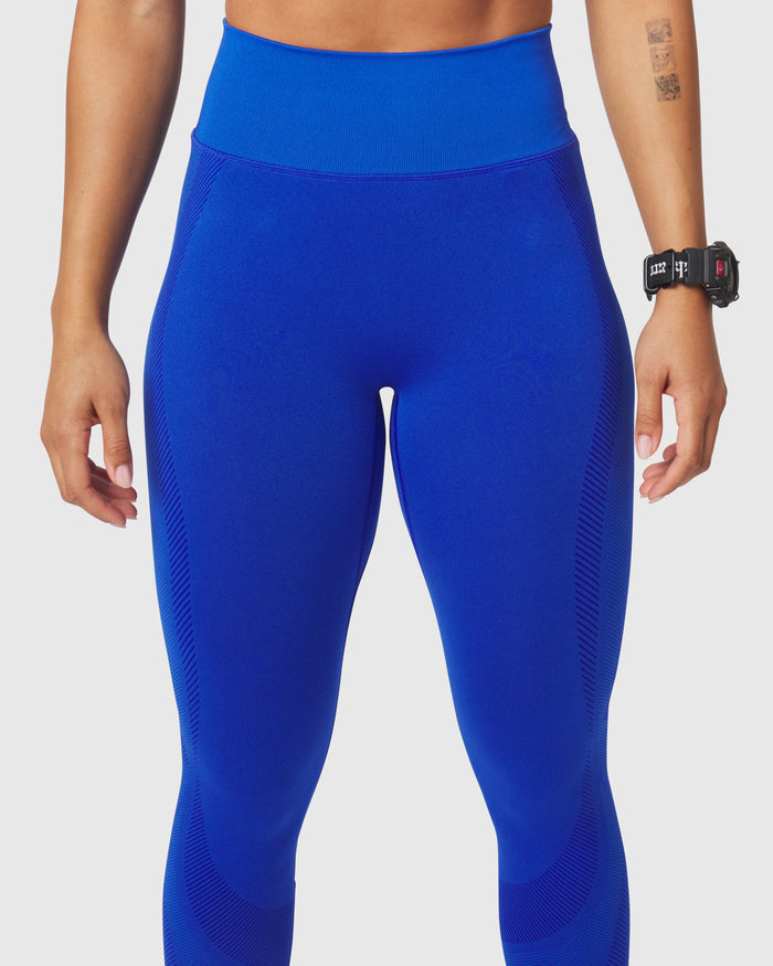 W114. Seamless Legging - Electric Blue