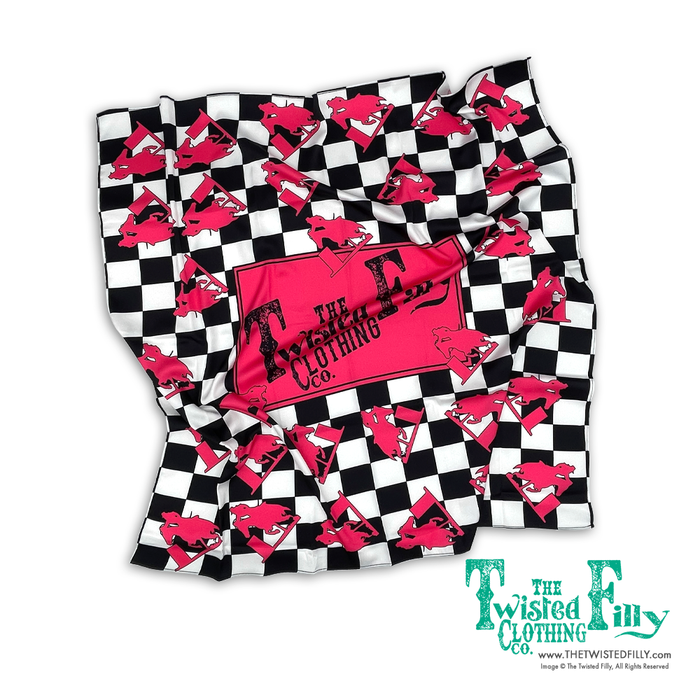 Wild Rags - Youth - Checkered Neon Rodeo