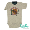 Wild & Western Santa - S/S Infant One Piece - Oatmeal