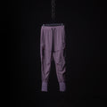 flatlay Cyber Tech High Rib Jogger in mauve purple, front view