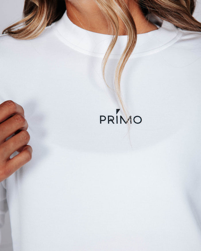 Women's White CoreSoft Crew