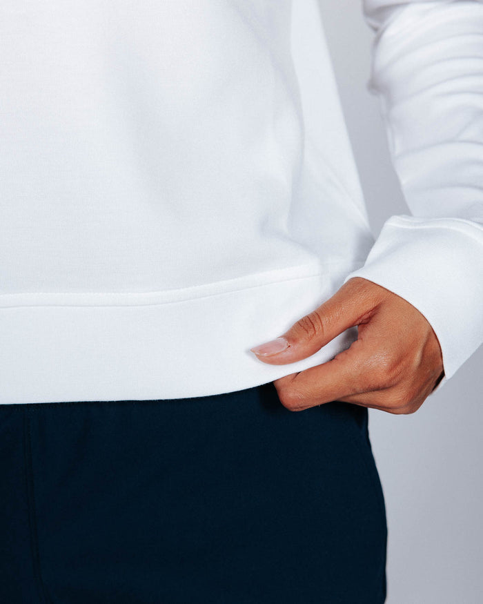 Women's White CoreSoft Crew