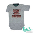 You Can't Resist A Cowboys Kiss - S/S Infant One Piece - Gray