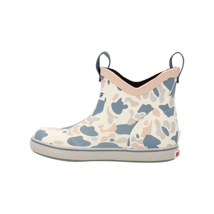 Youth Ankle Deck Boot in Ivory Duck Camo