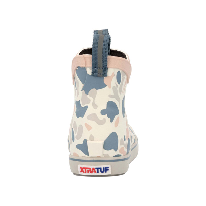 Youth Ankle Deck Boot in Ivory Duck Camo