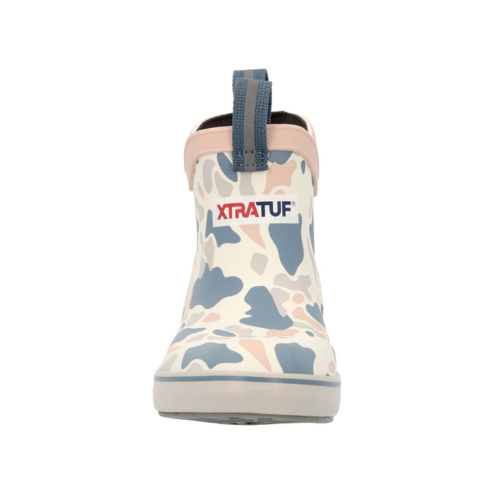Youth Ankle Deck Boot in Ivory Duck Camo