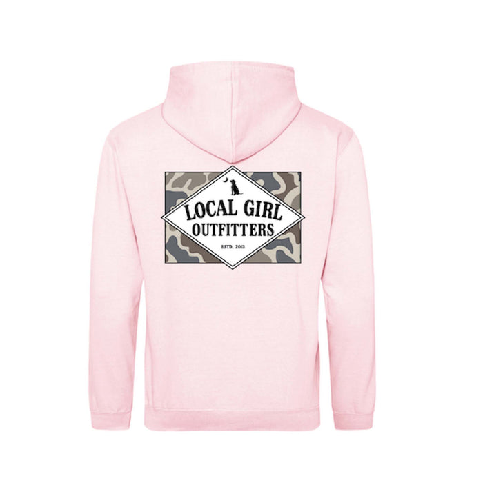 Youth Localflage Founders Hoodie in Baby Pink