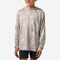 Youth Long Sleeve Performance Hoodie in Drifter Camo